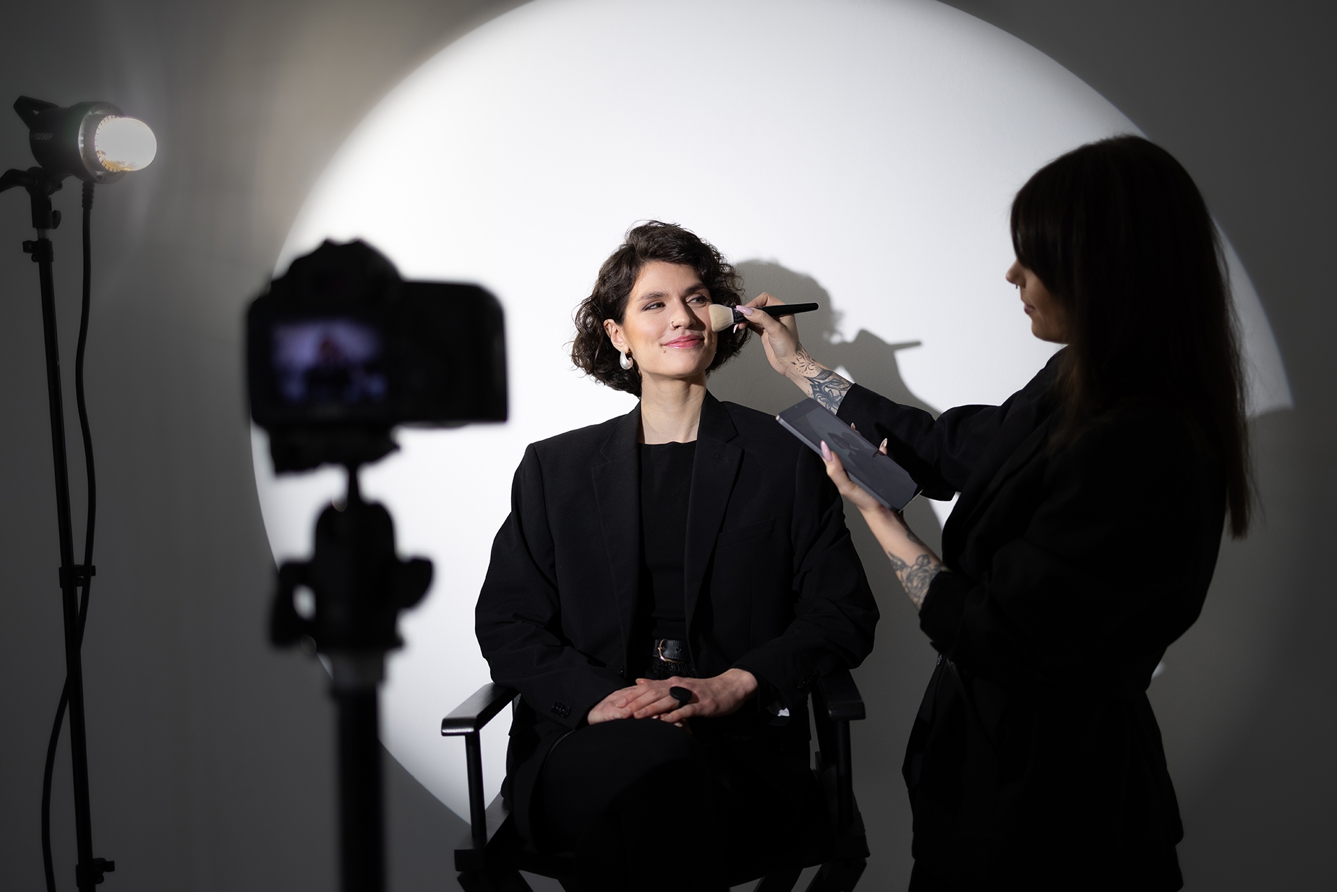 Piepūderēšana fotosesijā